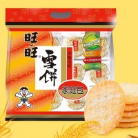 旺旺 雪饼 零食膨化食品饼干糕点 家庭装 400g