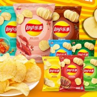 乐事（Lay's） 薯片原味/黄瓜味/烧烤味/番茄味/红烩味 马铃薯膨化休闲零食品 美国经典原味70g